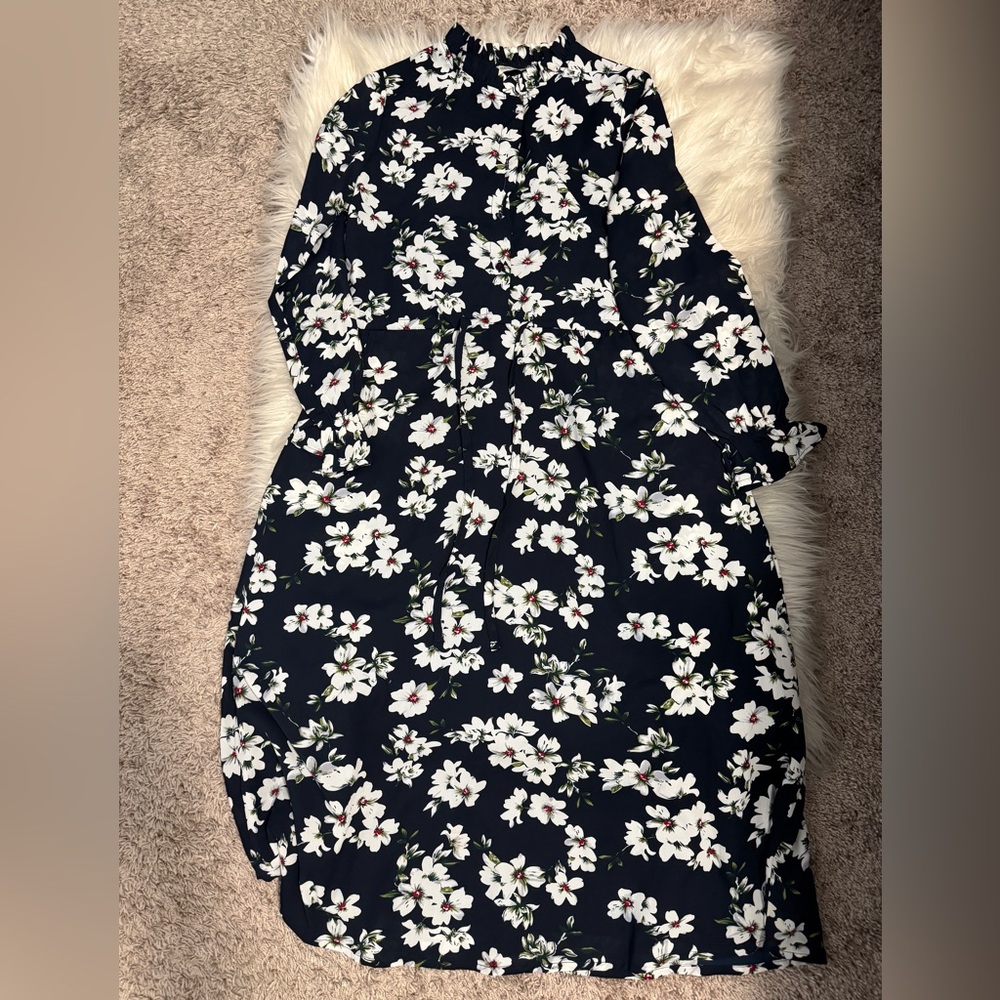 Floral Black Dress